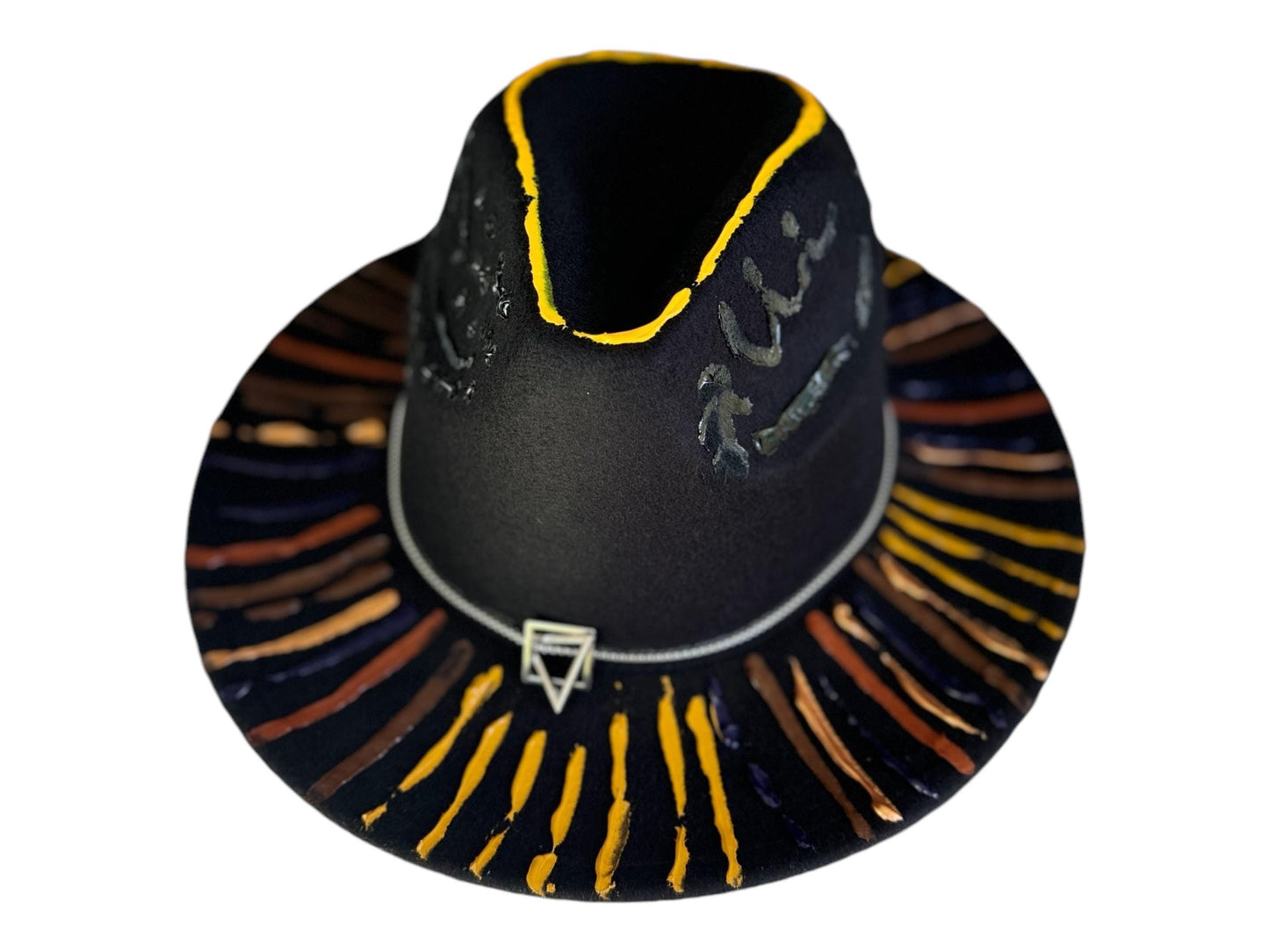 Handmade Black Festival Hat: Unisex Rave Statement Hat
