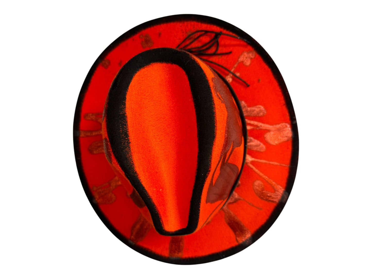 Hand-Painted UV Reactive Cowboy Hat: Burning Man Festival Costume