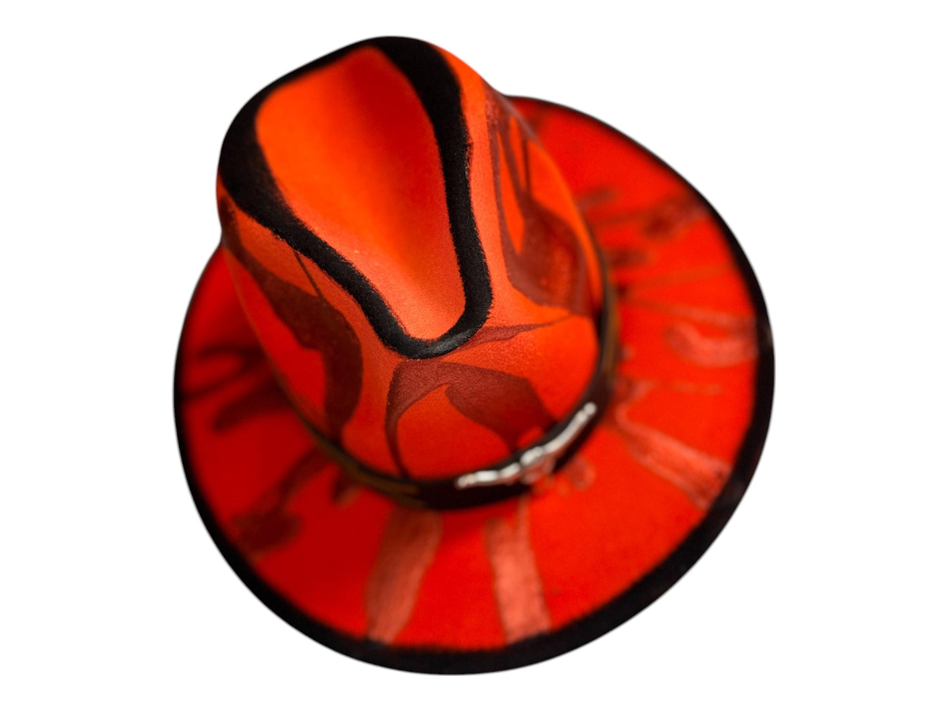 Hand-Painted UV Reactive Cowboy Hat: Burning Man Festival Costume