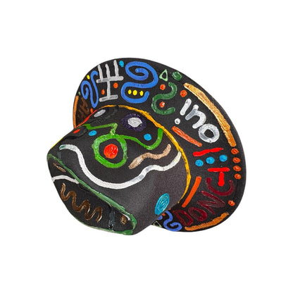 Hand-Painted Fedora: Colorful French Word Art, Burning Man Rave Hat