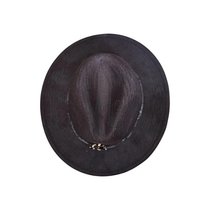 King & Queen of Hearts Fedora Set: Black Unisex Hats with Card Soldier Brooches