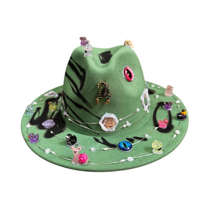 Dual Tone Burning Man Hat: LED Skull Rave Accessory