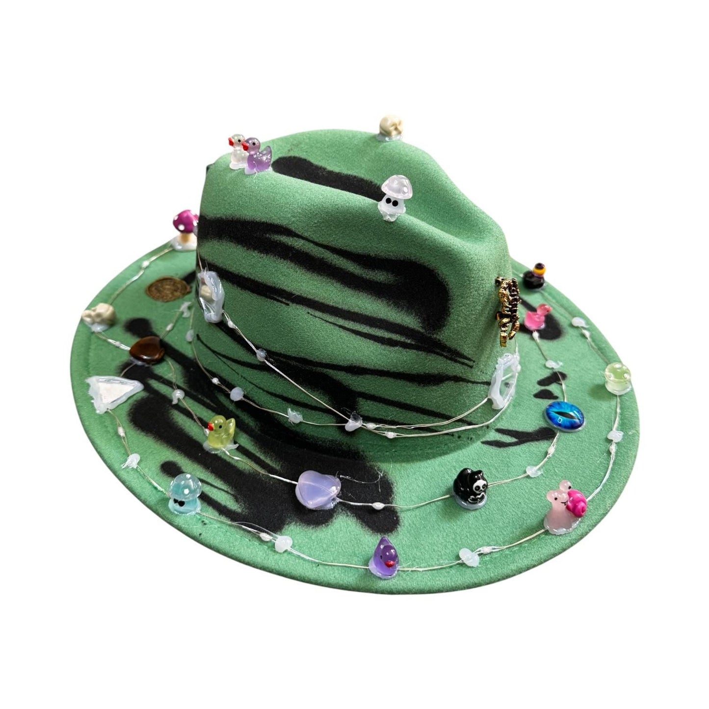 Dual Tone Burning Man Hat: LED Skull Rave Accessory