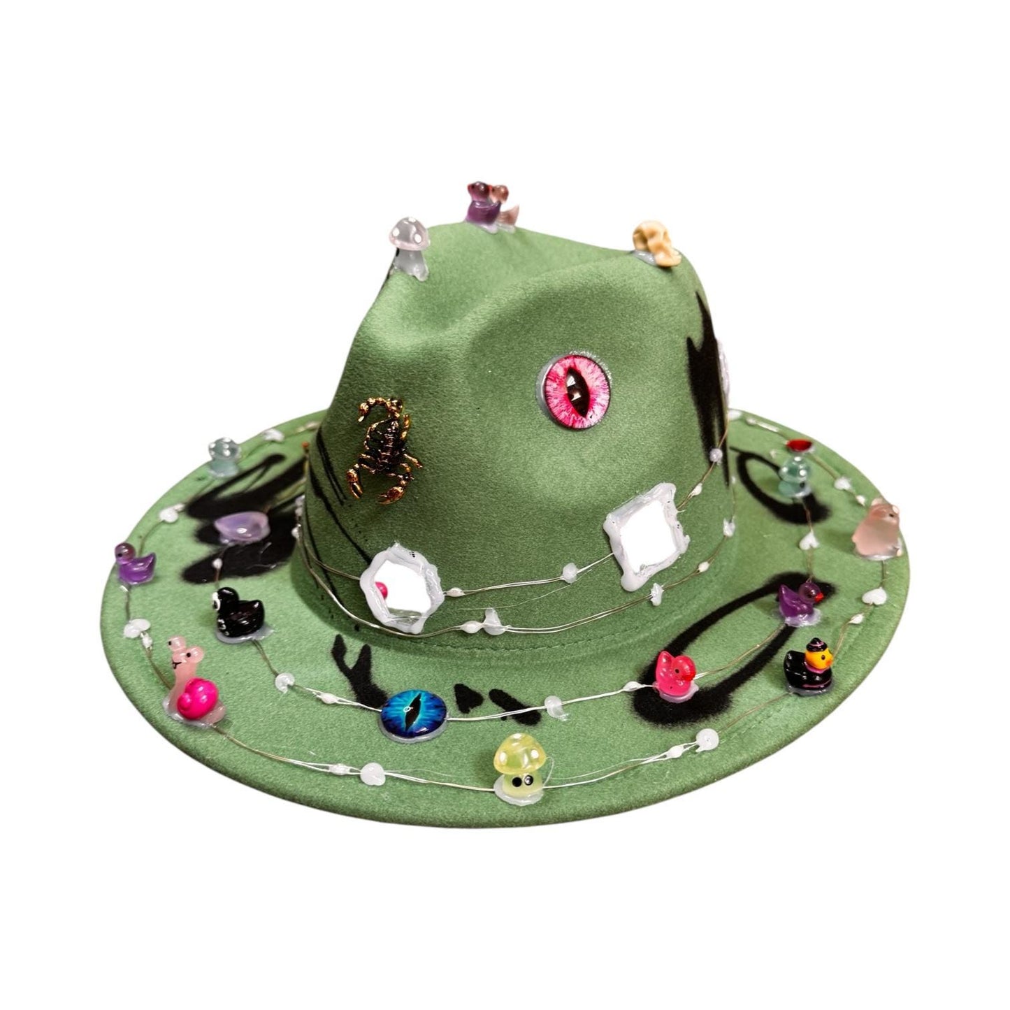 Dual Tone Burning Man Hat: LED Skull Rave Accessory