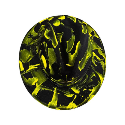 Phantom Pulse Ankh – Neon Green & Black Halloween Glow Hat