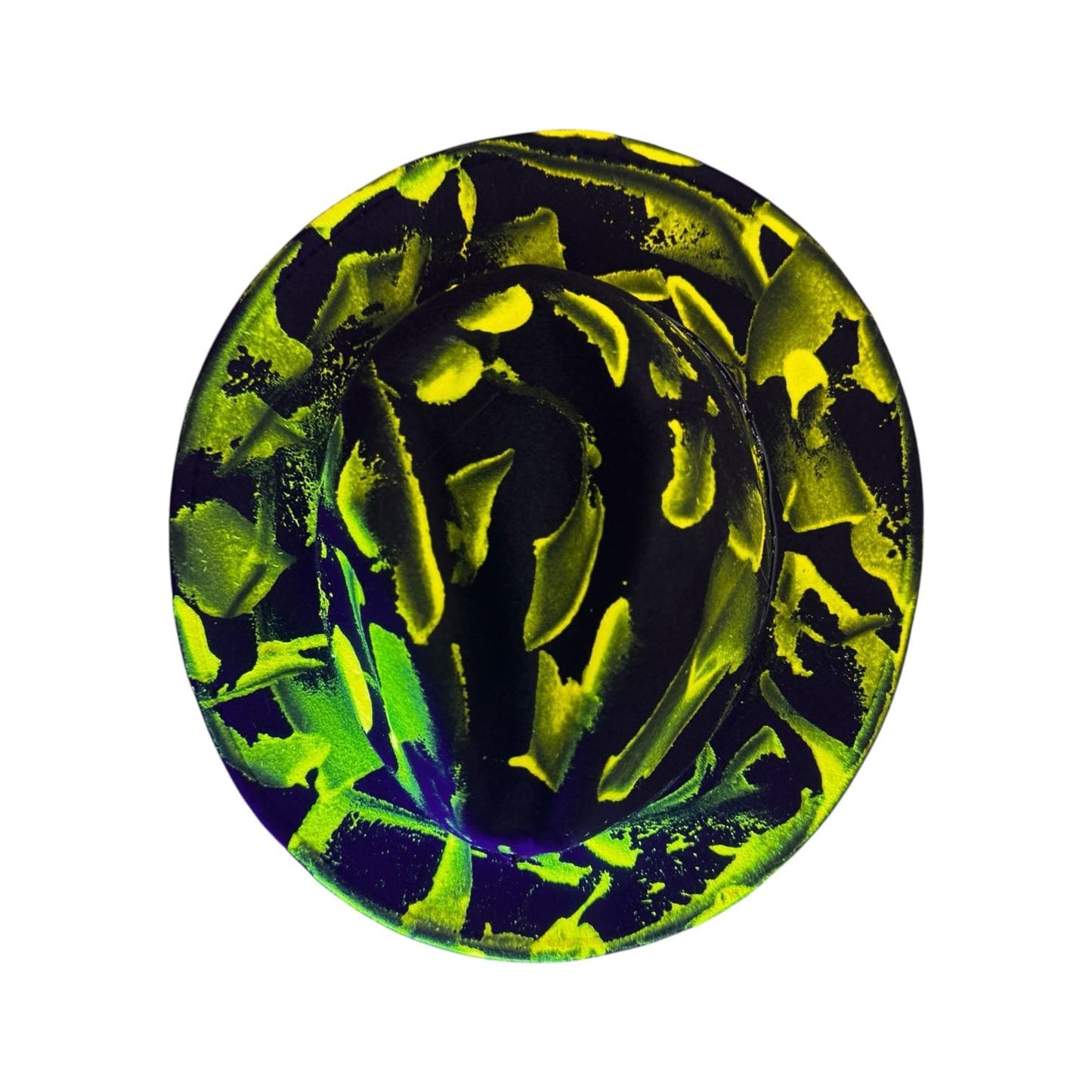 Phantom Pulse Ankh – Neon Green & Black Halloween Glow Hat