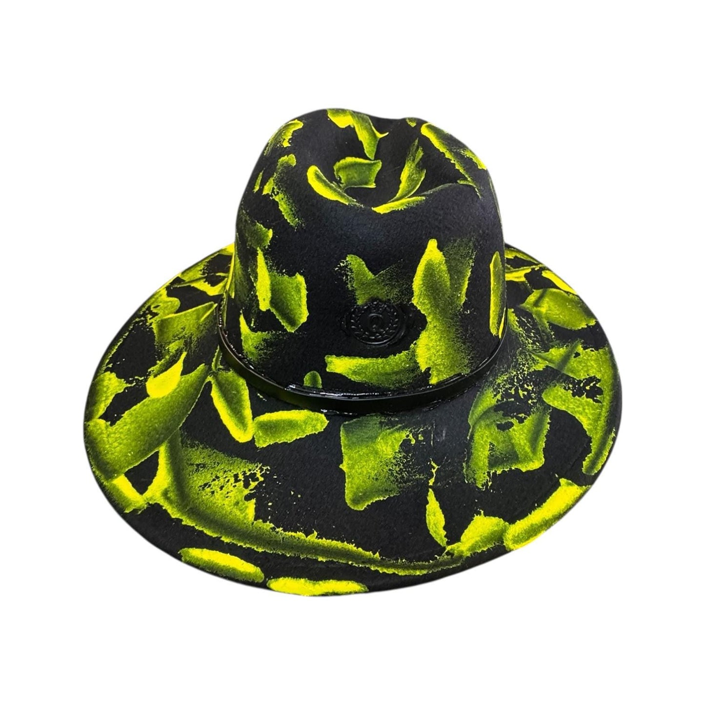 Phantom Pulse Ankh – Neon Green & Black Halloween Glow Hat