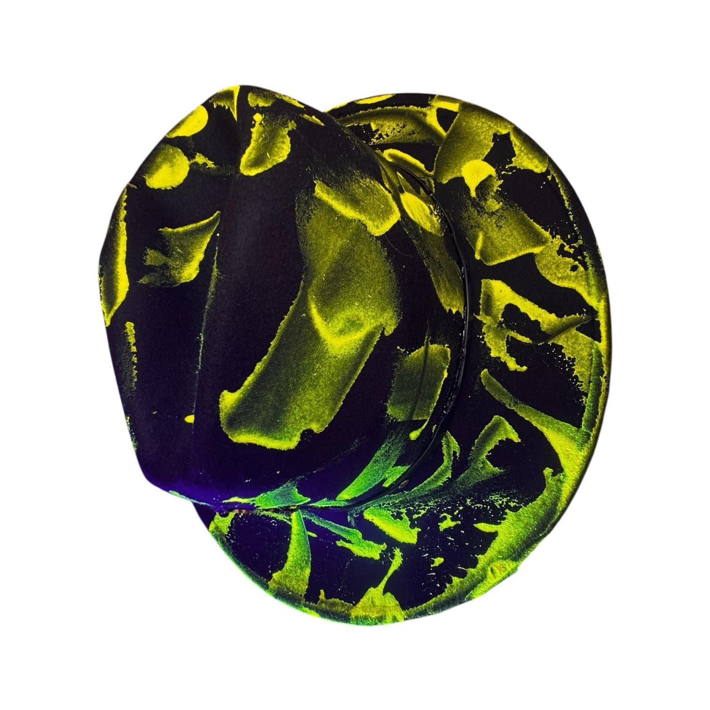 Phantom Pulse Ankh – Neon Green & Black Halloween Glow Hat