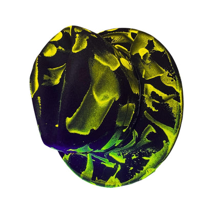 Phantom Pulse Ankh – Neon Green & Black Halloween Glow Hat