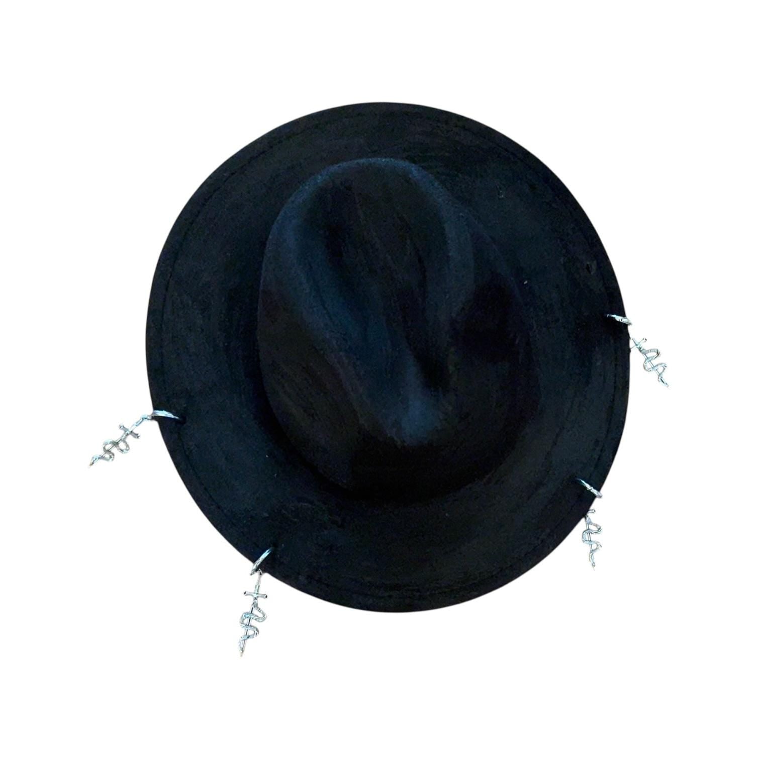 Halloween Snake Charm Fedora: Gothic Witchy Costume Hat