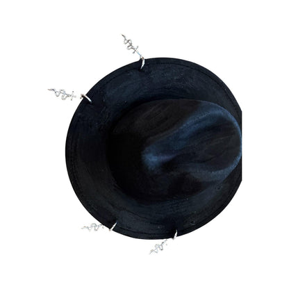 Halloween Snake Charm Fedora: Gothic Witchy Costume Hat