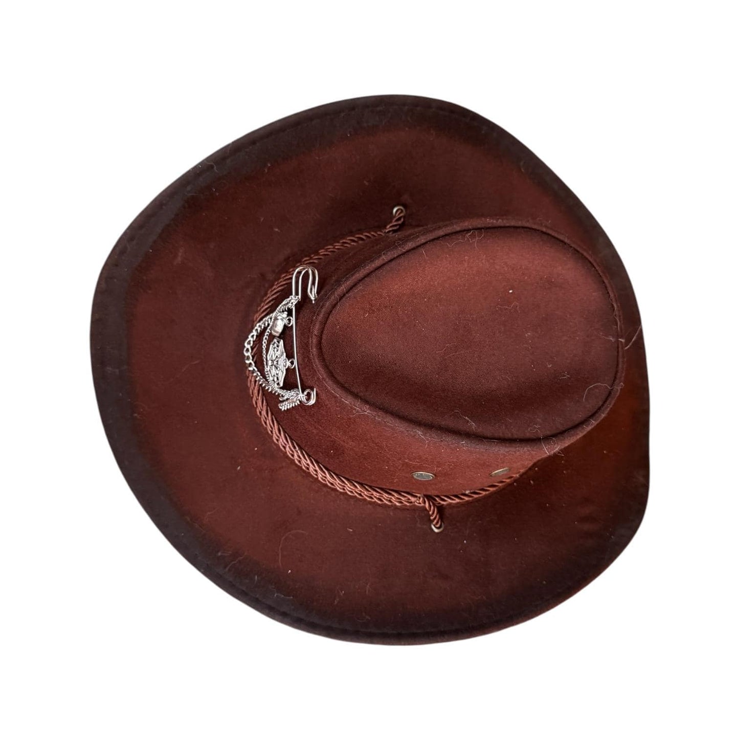 Handmade Gothic Cowboy Hat: Spiderweb Skull Charm, Festival Costume