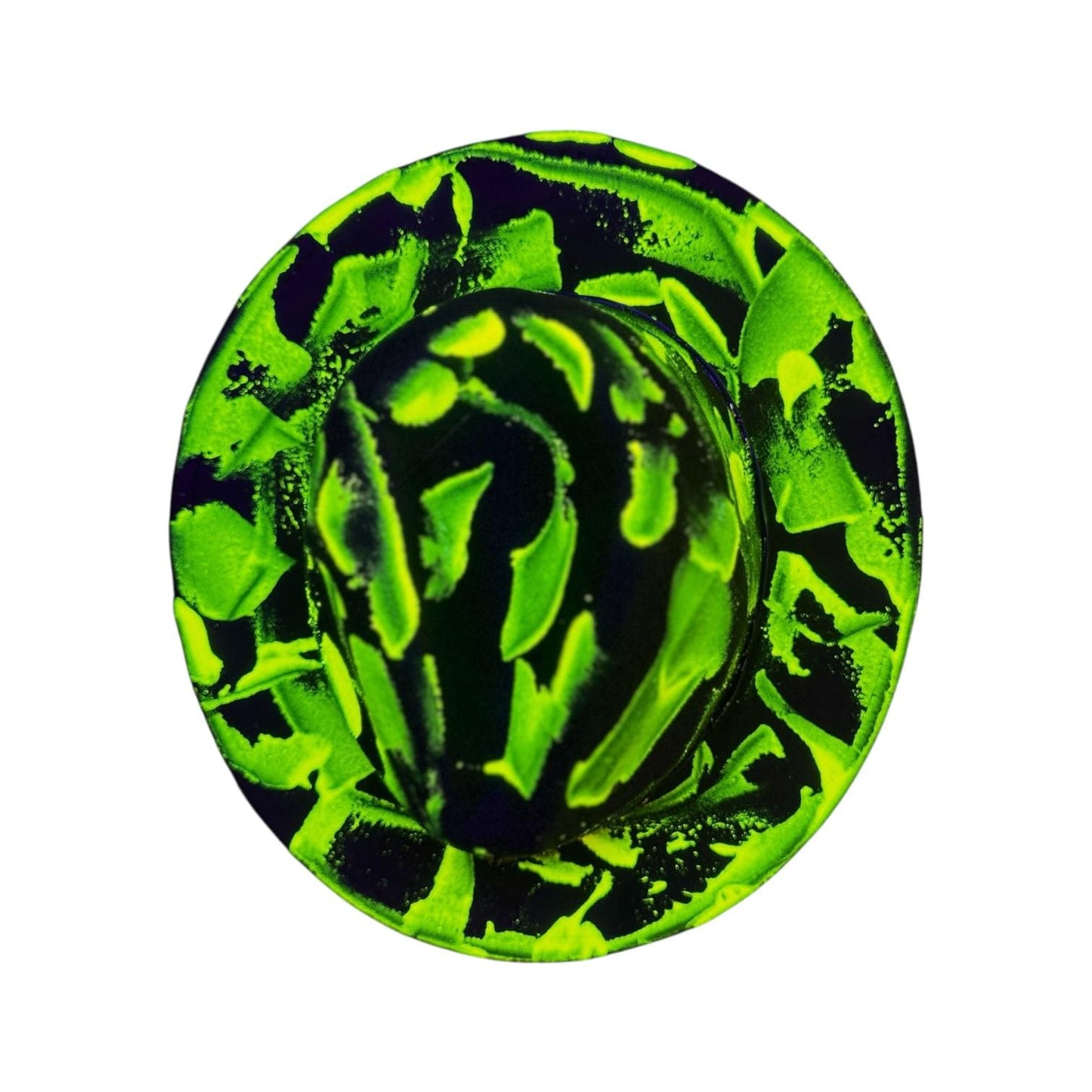 Phantom Pulse Ankh – Neon Green & Black Halloween Glow Hat