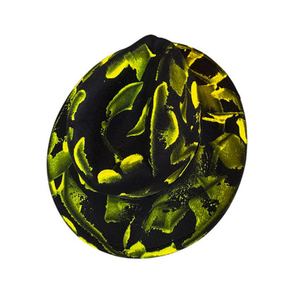 Phantom Pulse Ankh – Neon Green & Black Halloween Glow Hat