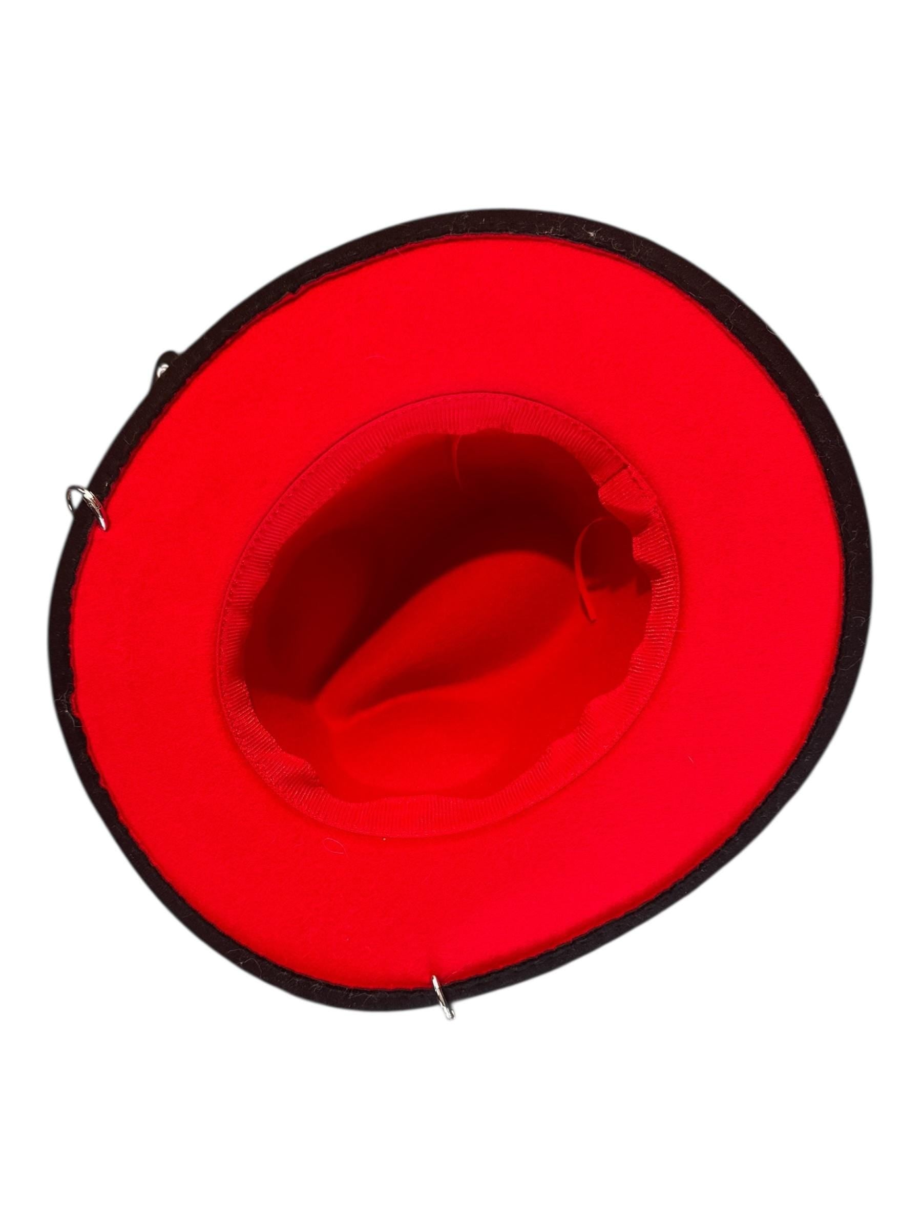 Handmade Black Felt Skull Hat: Gothic Halloween Festival Hat