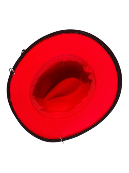 Handmade Black Felt Skull Hat: Gothic Halloween Festival Hat